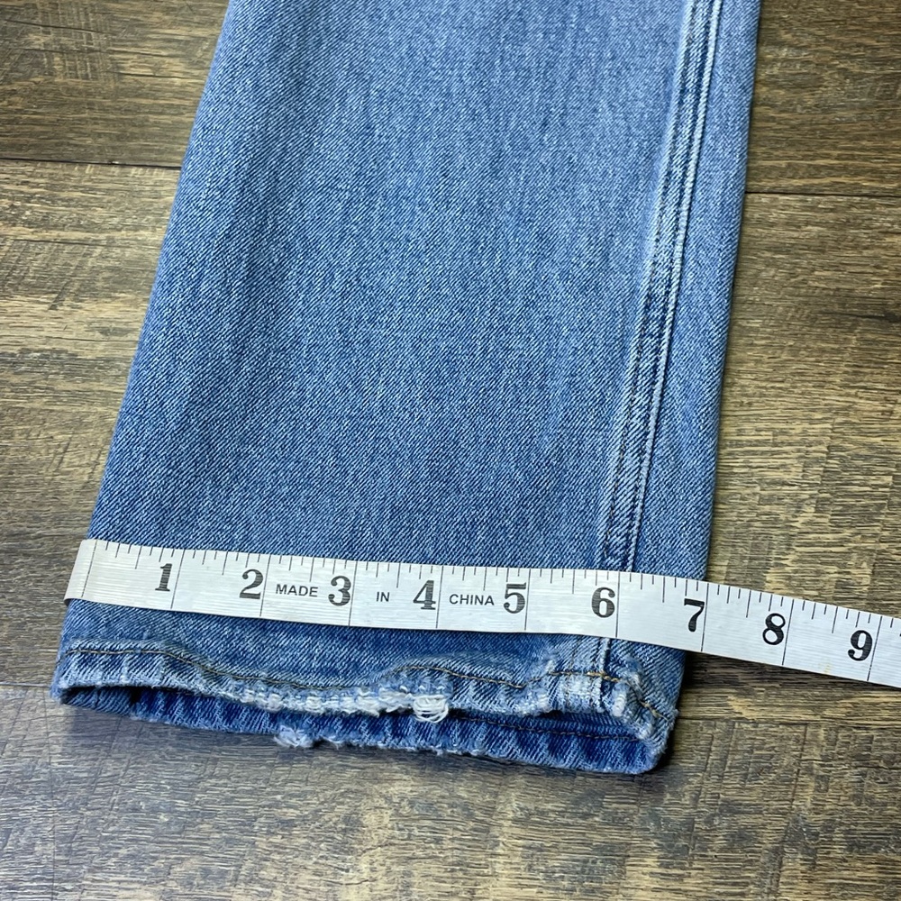 Abercrombie Fitch Jeans 90s Straight Ultra High Rise Cross Waist Distressed 26/2 - Picture 7 of 11